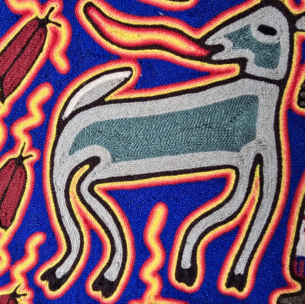 Colorful Huichol Art Wall Decor